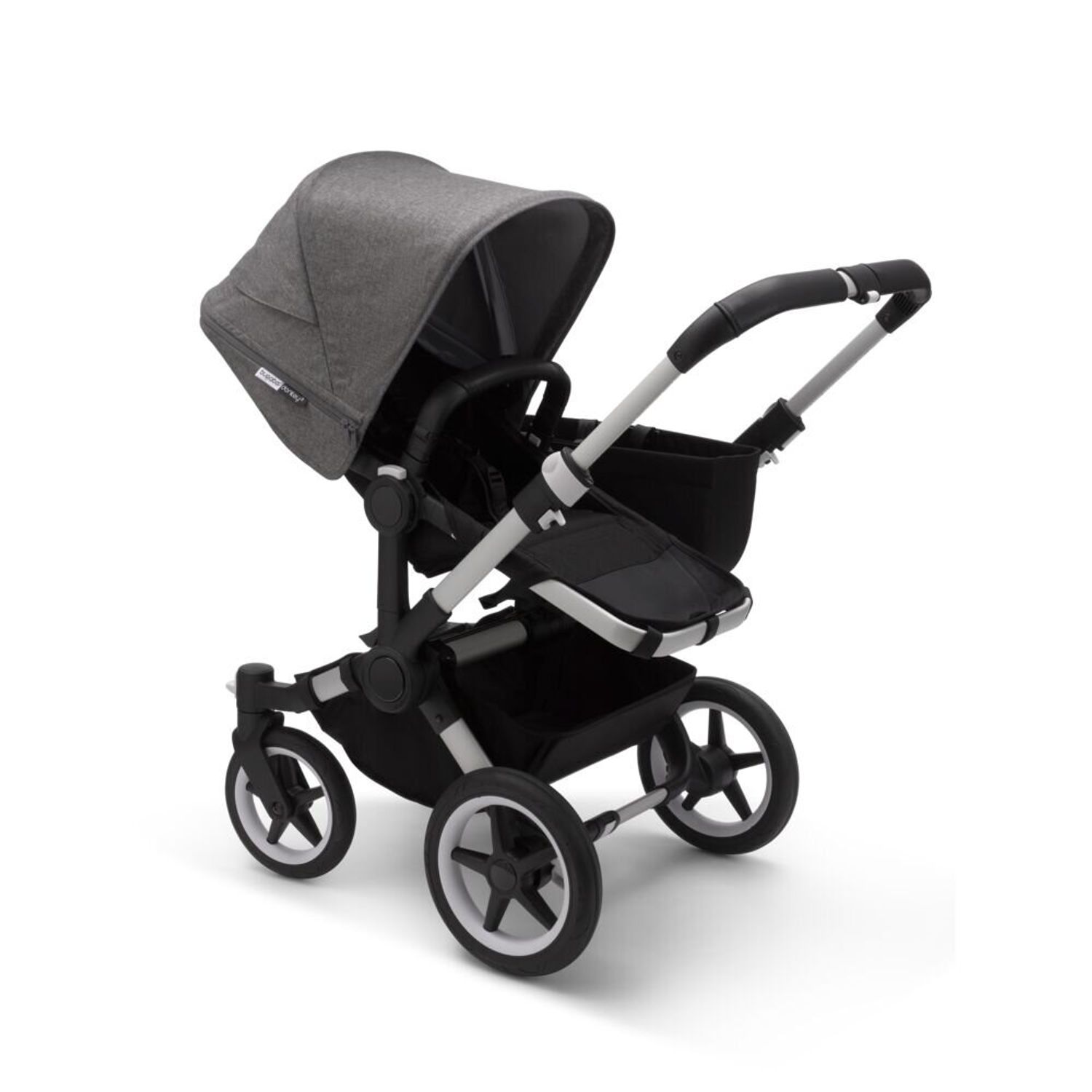 Bugaboo - Carucior Donkey 3 Mono Aluminium/Black/Grey Melange fotografia produsului