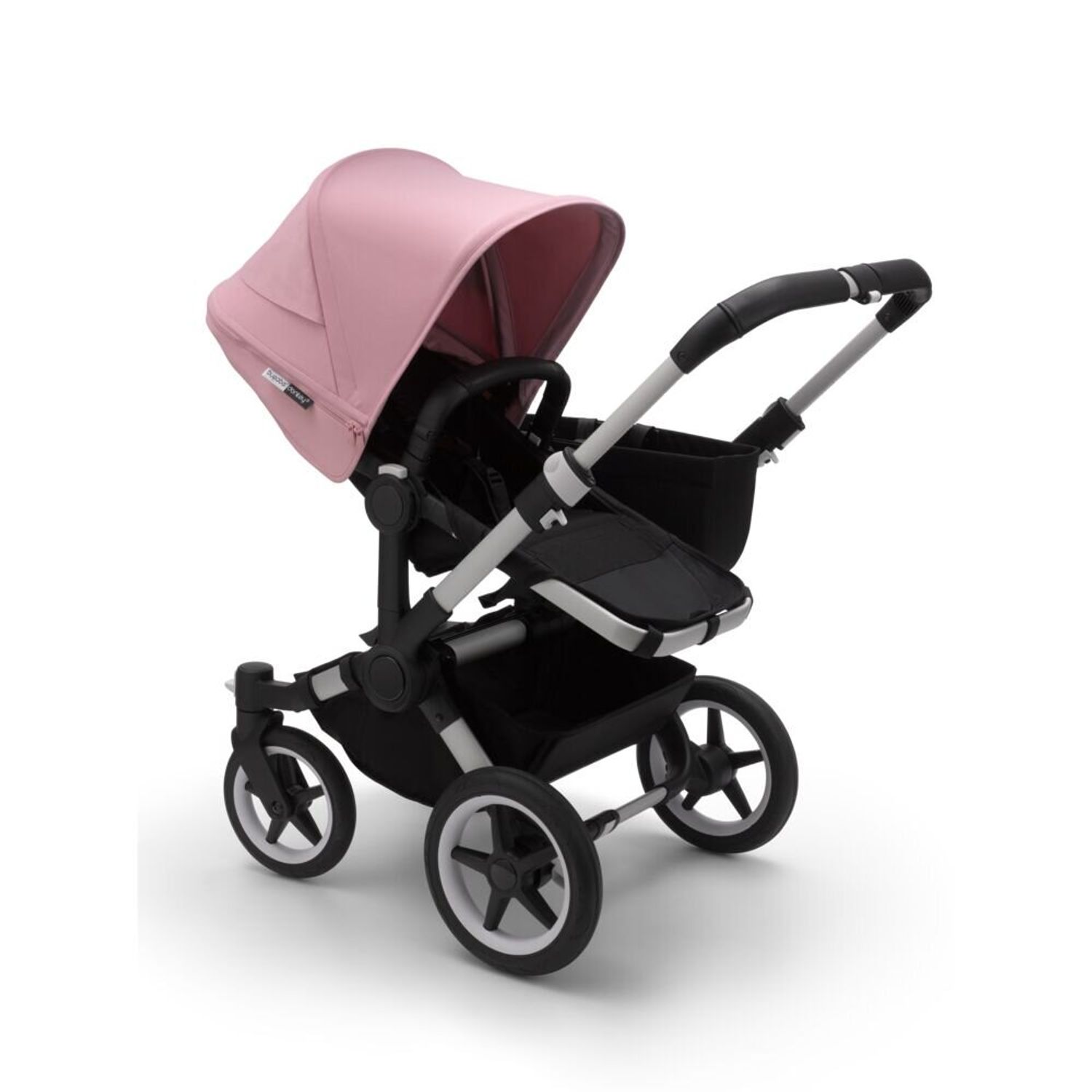 Bugaboo - Carucior Donkey 3 Mono Aluminium/Black/Soft Pink fotografia produsului