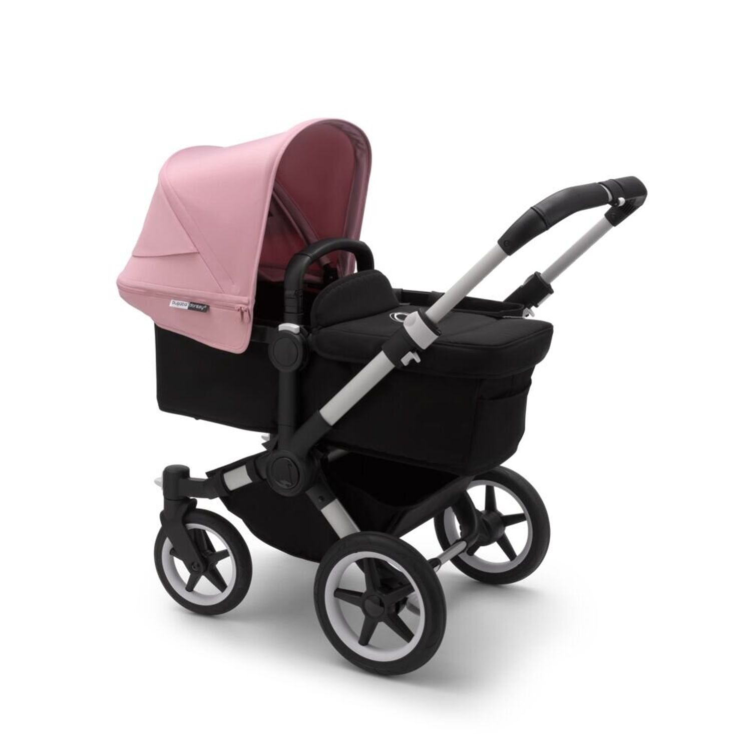 Bugaboo - Carucior Donkey 3 Mono Aluminium/Black/Soft Pink fotografia produsului View 2 L