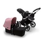 Bugaboo - Carucior Donkey 3 Mono Aluminium/Black/Soft Pink fotografia produsului View 3 S