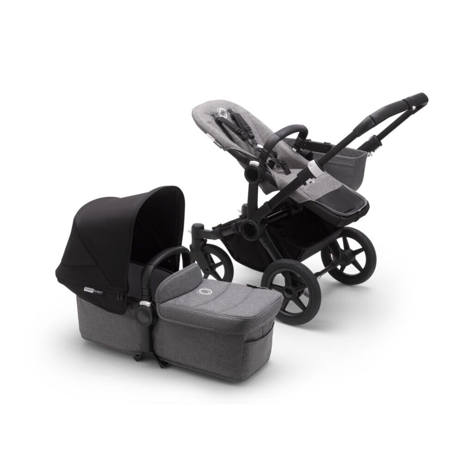 Bugaboo - Carucior Donkey 3 Mono Black/Grey Melange/Black fotografia produsului View 3 L