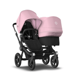 Bugaboo - Carucior Donkey 3 Duo Black/Black/Soft Pink fotografia produsului