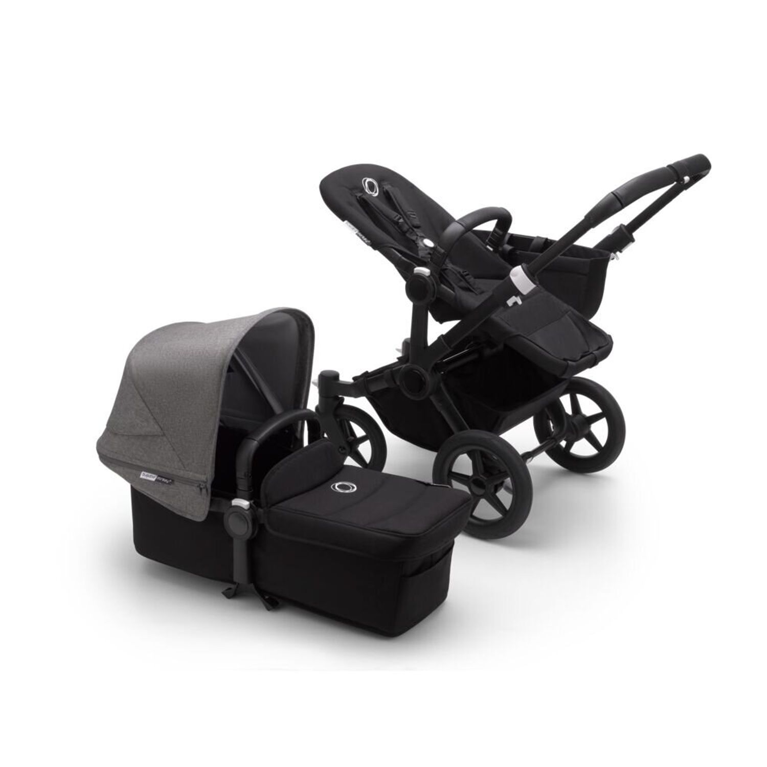 Bugaboo - Carucior Donkey 3 Mono Black/Black/Grey Melange fotografia produsului View 3 L