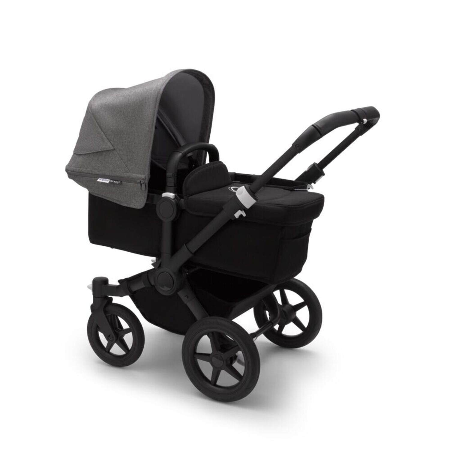 Bugaboo - Carucior Donkey 3 Mono Black/Black/Grey Melange fotografia produsului View 2 L