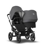 Bugaboo - Carucior Donkey 3 Duo Black/Black/Grey Melange fotografia produsului