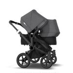 Bugaboo - Carucior Donkey 3 Duo Black/Black/Grey Melange fotografia produsului View 2 S