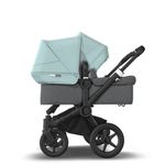 Bugaboo - Carucior Donkey 3 Duo Black/Grey Melange/Vapor Blue fotografia produsului View 4 S