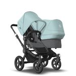 Bugaboo - Carucior Donkey 3 Duo Black/Grey Melange/Vapor Blue fotografia produsului