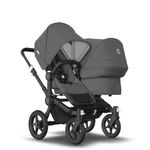 Bugaboo - Carucior Donkey 3 Duo Black/Grey Melange fotografia produsului