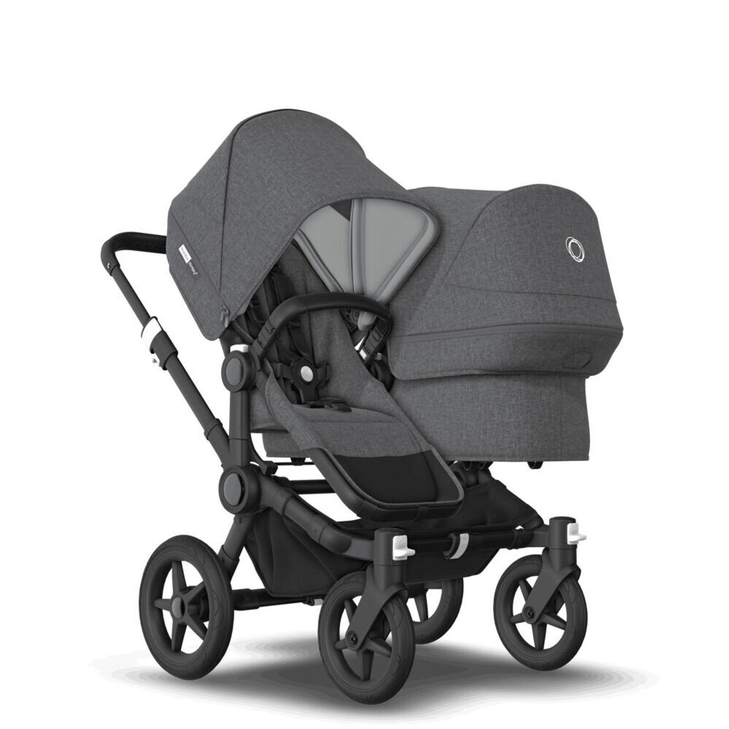 Bugaboo - Carucior Donkey 3 Duo Black/Grey Melange fotografia produsului
