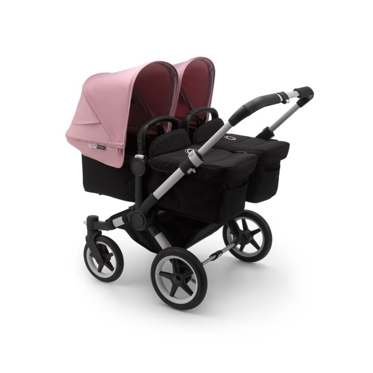 Bugaboo - Carucior Donkey 3 Twin Aluminium/Black/Soft Pink fotografia produsului View 3 L