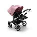 Bugaboo - Carucior Donkey 3 Twin Aluminium/Black/Soft Pink fotografia produsului View 2 S