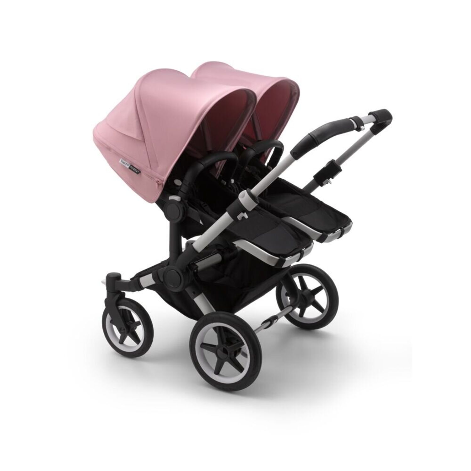 Bugaboo - Carucior Donkey 3 Twin Aluminium/Black/Soft Pink fotografia produsului View 2 L
