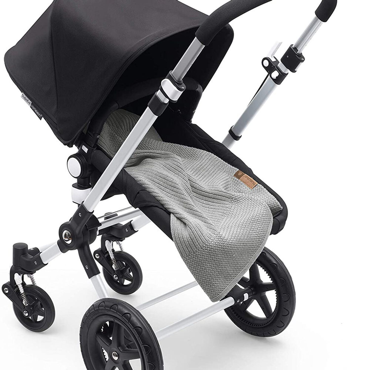 Bugaboo - Patura lana Light Grey Melange fotografia produsului View 3 L