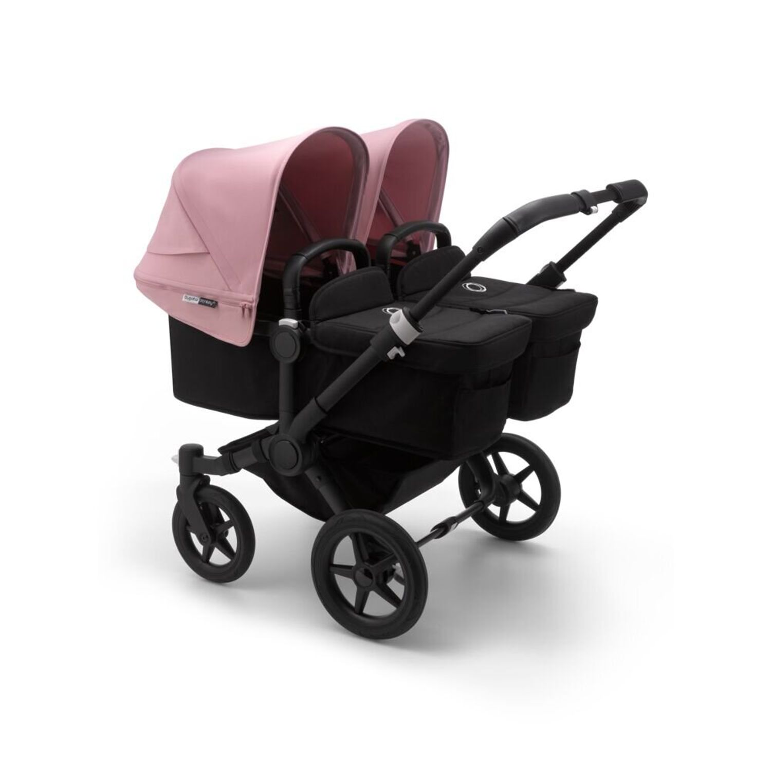 Bugaboo - Carucior Donkey 3 Twin Black/Black/Soft Pink fotografia produsului View 3 L