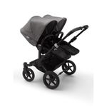 Bugaboo - Carucior Donkey 3 Twin Black/Black/Grey Melange fotografia produsului View 2 S