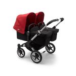 Bugaboo - Carucior Donkey 3 Twin Aluminium/Black/Red fotografia produsului View 3 S