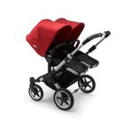 Bugaboo - Carucior Donkey 3 Twin Aluminium/Black/Red fotografia produsului View 2 S