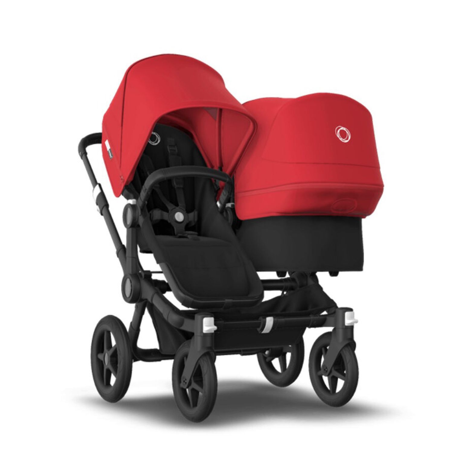 Bugaboo - Carucior Donkey 3 Duo Black/Black/Red fotografia produsului