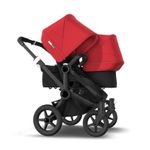 Bugaboo - Carucior Donkey 3 Duo Black/Black/Red fotografia produsului View 2 S