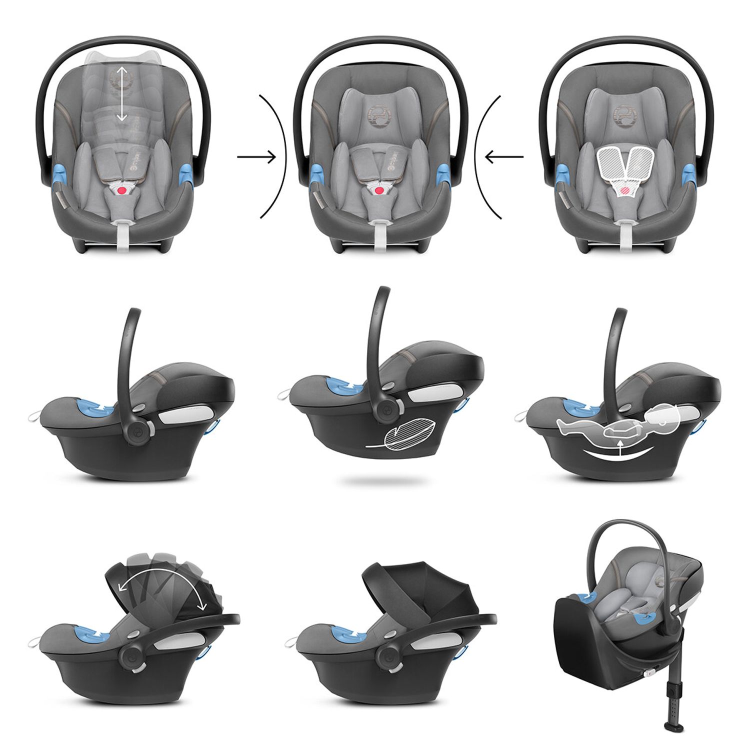 Кресло cybex aton m i size