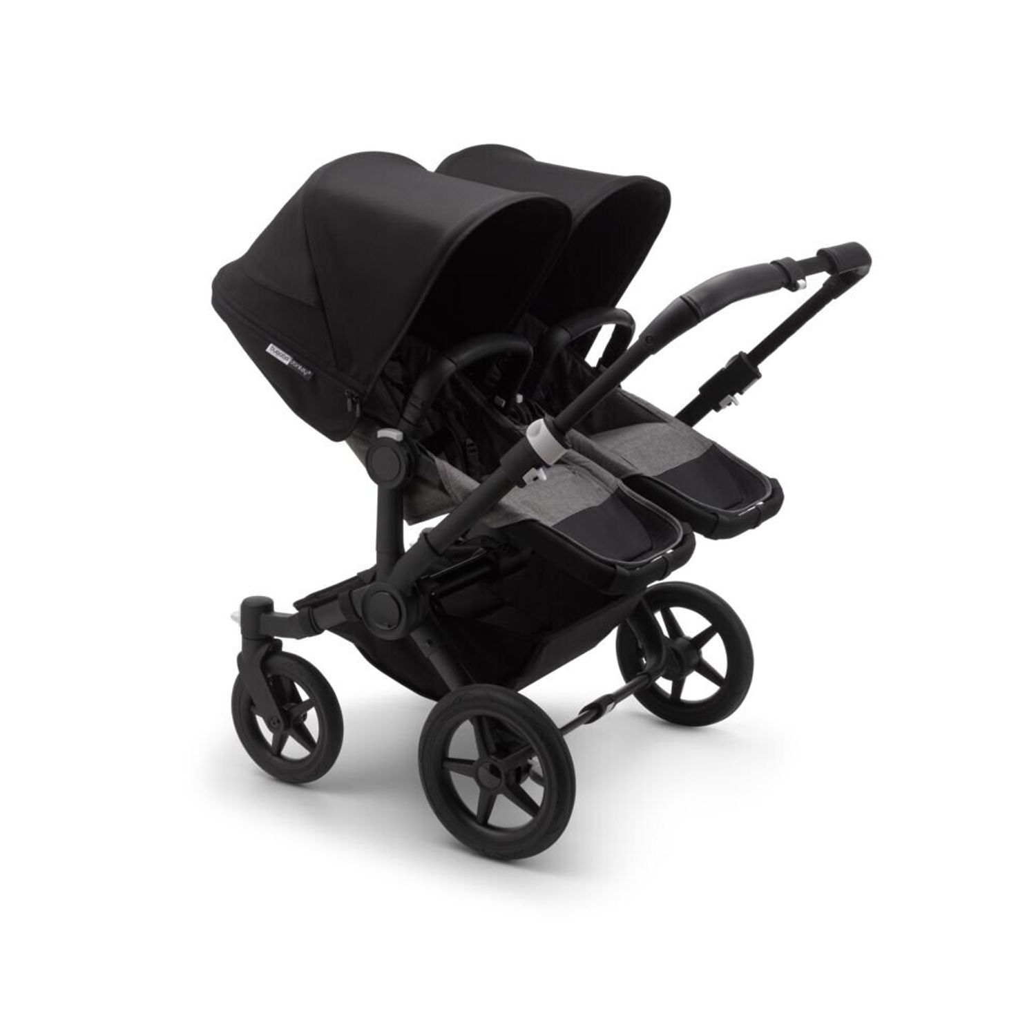 Bugaboo - Carucior Donkey 3 Twin Black/Grey Melange/Black fotografia produsului View 2 L