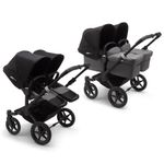 Bugaboo - Carucior Donkey 3 Twin Black/Grey Melange/Black fotografia produsului