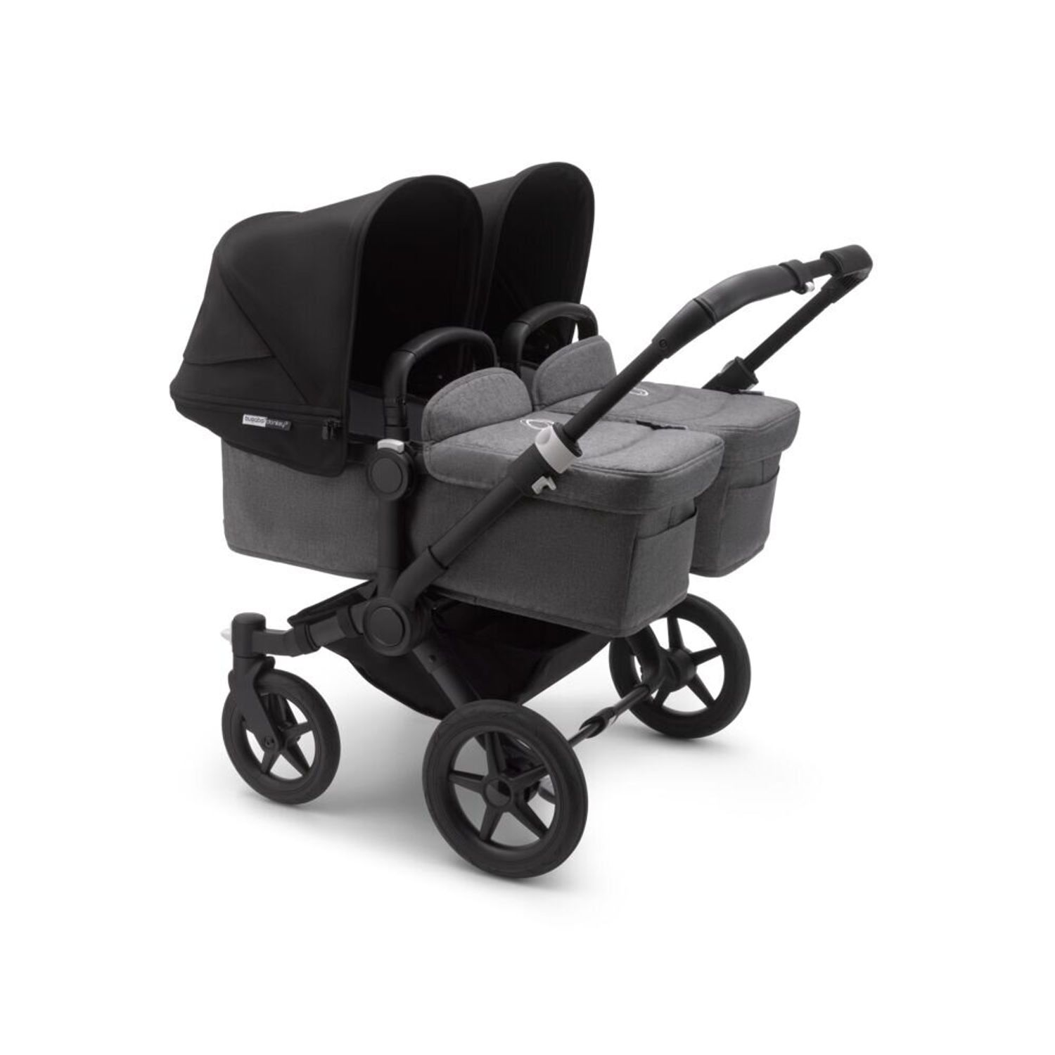 Bugaboo - Carucior Donkey 3 Twin Black/Grey Melange/Black fotografia produsului View 3 L