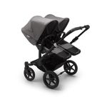 Bugaboo - Carucior Donkey 3 Twin Black/Grey Melange fotografia produsului View 2 S