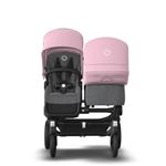 Bugaboo - Carucior Donkey 3 Duo Black/Grey Melange/Soft Pink fotografia produsului View 3 S