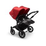 Bugaboo - Carucior Donkey 3 Twin Black/Grey Melange/Red fotografia produsului View 2 S