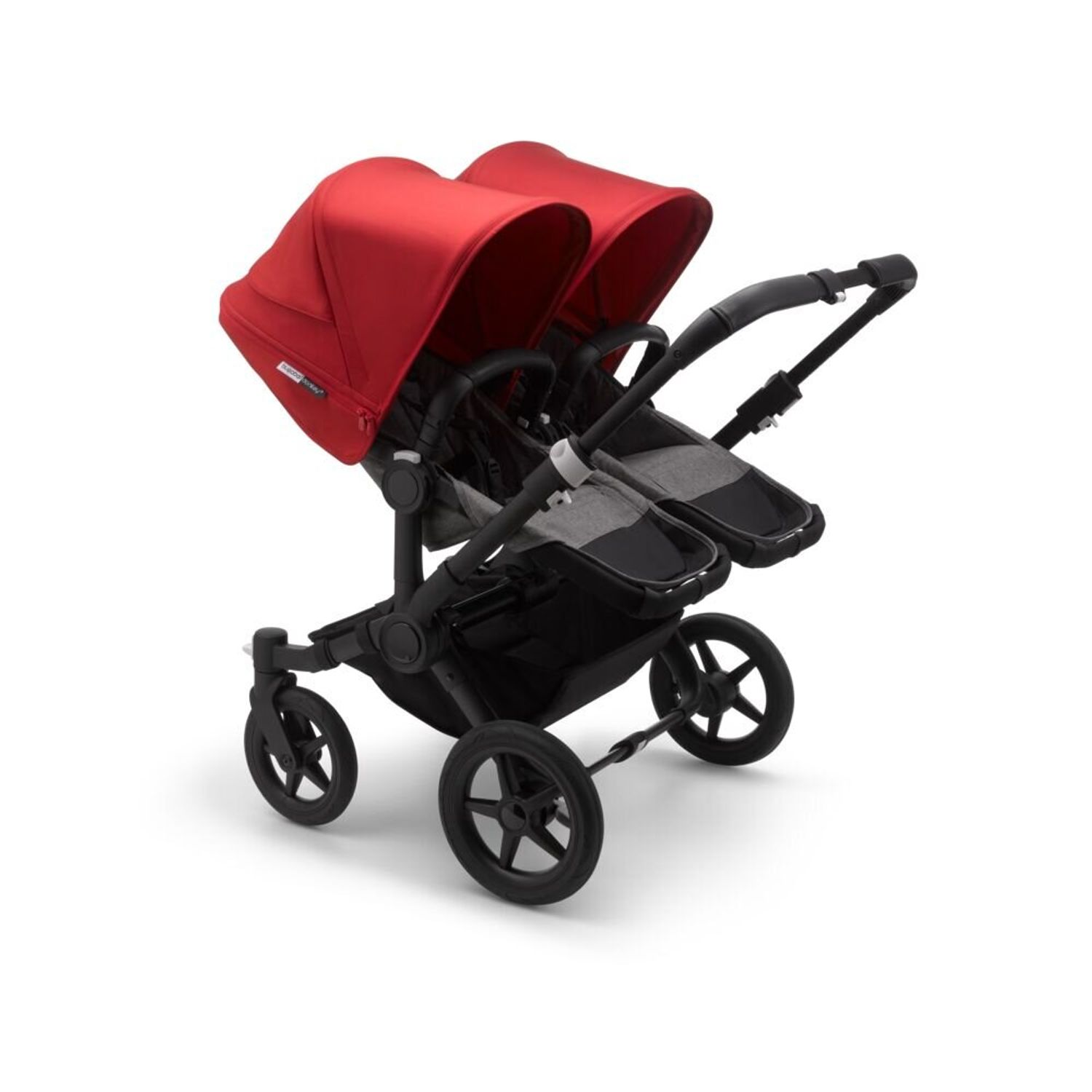 Bugaboo - Carucior Donkey 3 Twin Black/Grey Melange/Red fotografia produsului View 2 L