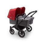 Bugaboo - Carucior Donkey 3 Twin Black/Grey Melange/Red fotografia produsului View 3 S