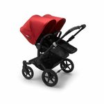 Bugaboo - Carucior Donkey 3 Twin Black/Black/Red fotografia produsului View 2 S