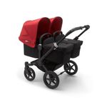 Bugaboo - Carucior Donkey 3 Twin Black/Black/Red fotografia produsului View 3 S