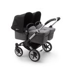 Bugaboo - Carucior Donkey 3 Twin Aluminium/Grey Melange/Black fotografia produsului View 3 S