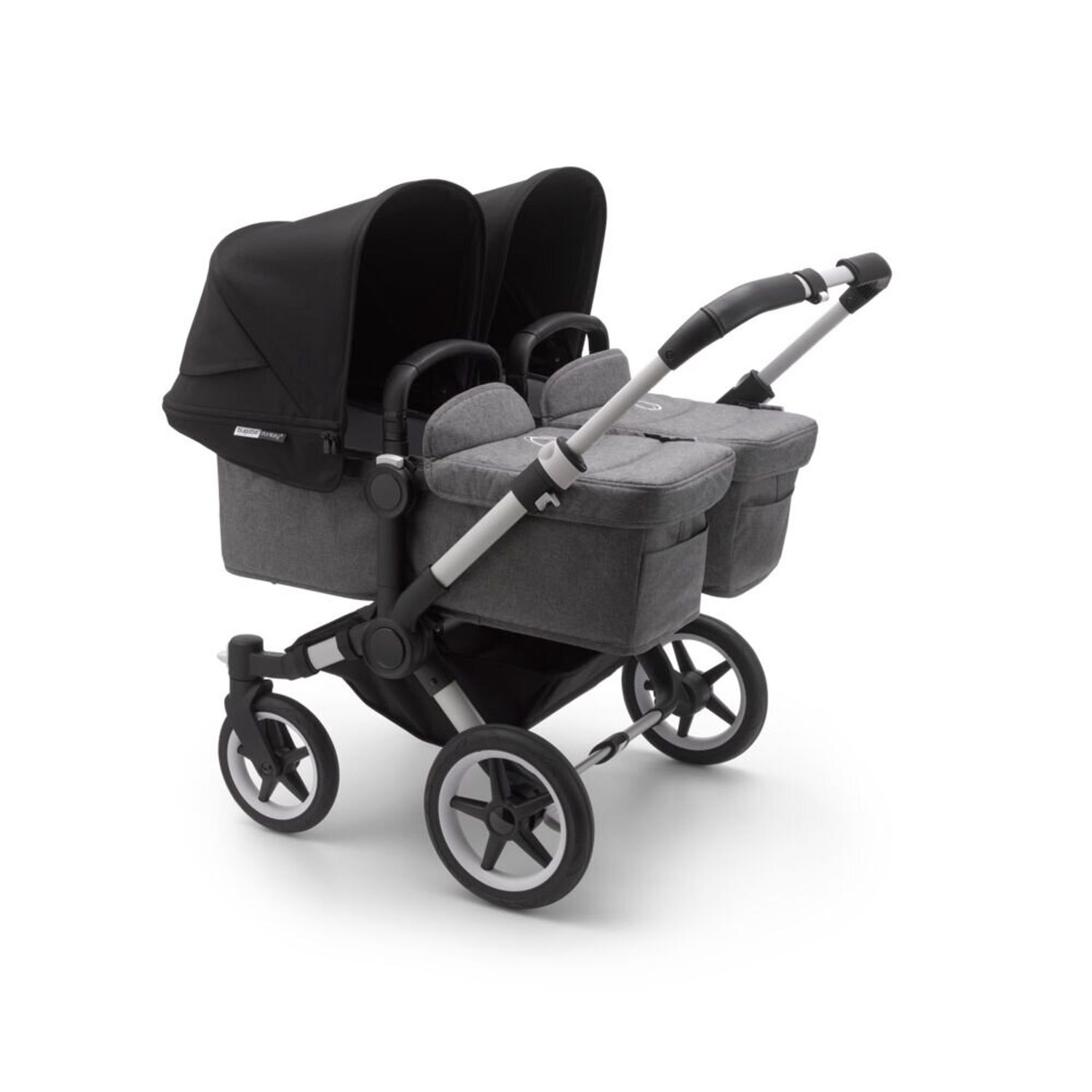 Bugaboo - Carucior Donkey 3 Twin Aluminium/Grey Melange/Black fotografia produsului View 3 L