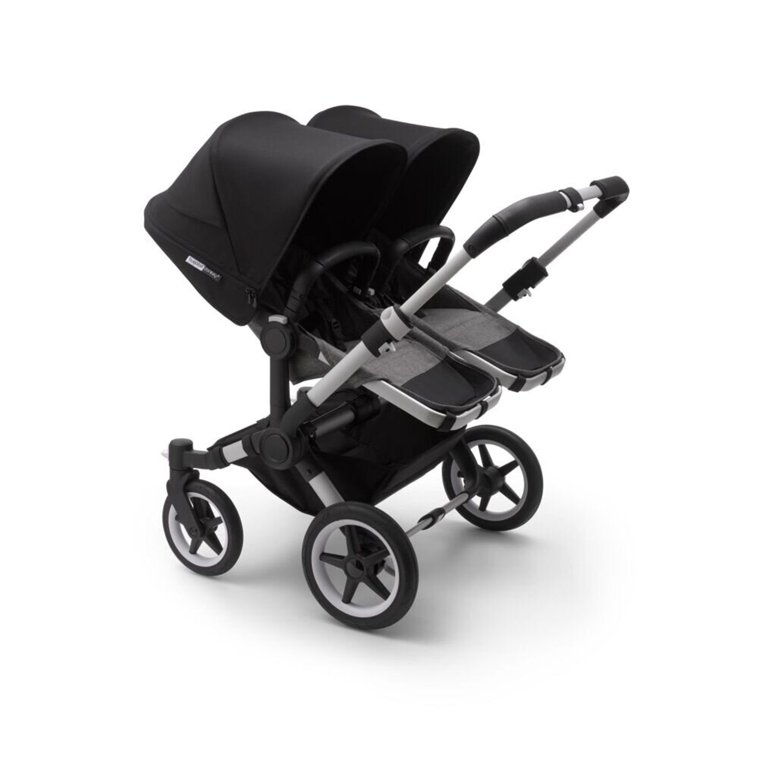 Bugaboo - Carucior Donkey 3 Twin Aluminium/Grey Melange/Black fotografia produsului View 2 L