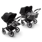 Bugaboo - Carucior Donkey 3 Twin Aluminium/Grey Melange/Black fotografia produsului