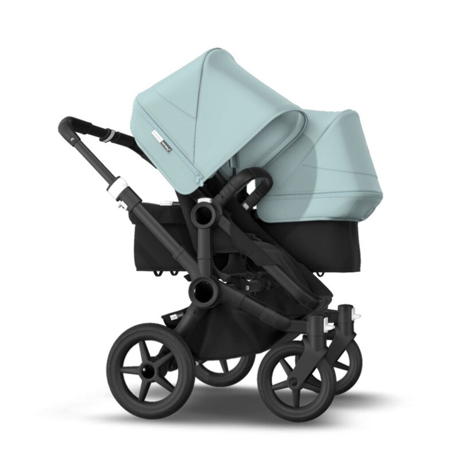 Bugaboo - Carucior Donkey 3 Duo Black/Black/Vapor Blue fotografia produsului View 3 L