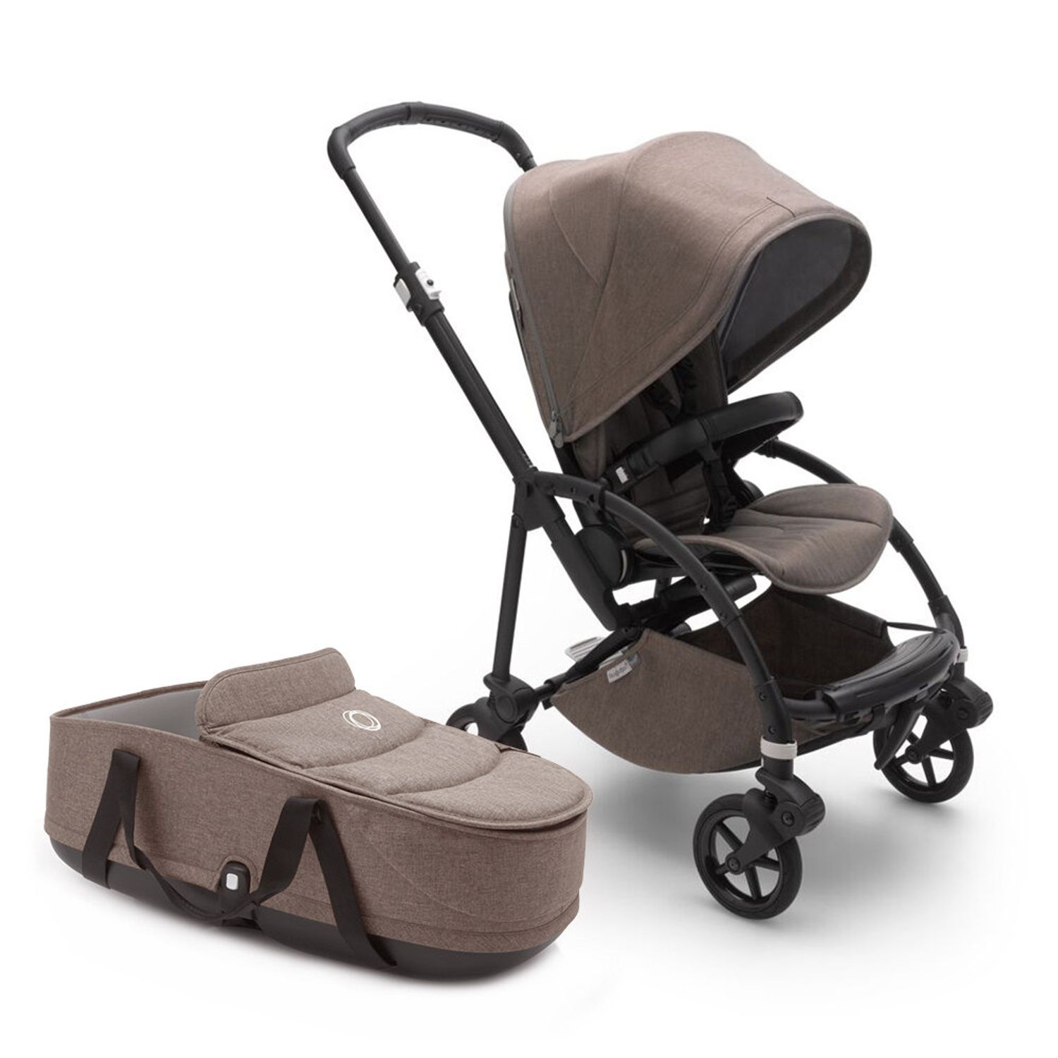 Bugaboo - Carucior Bee 6 Mineral Black/Taupe 2 in 1 fotografia produsului