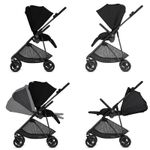 Cybex - Carucior Melio Carbon 3 in 1 Deep Black fotografia produsului View 3 S