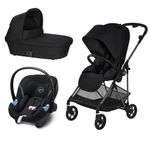 Cybex - Carucior Melio Carbon 3 in 1 Deep Black fotografia produsului