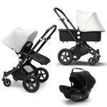 Bugaboo - Carucior Cameleon 3 Plus Black/Black/Fresh White 3 in 1 fotografia produsului