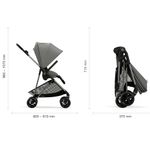 Cybex - Carucior Melio 3 in 1 Soho Grey fotografia produsului View 4 S