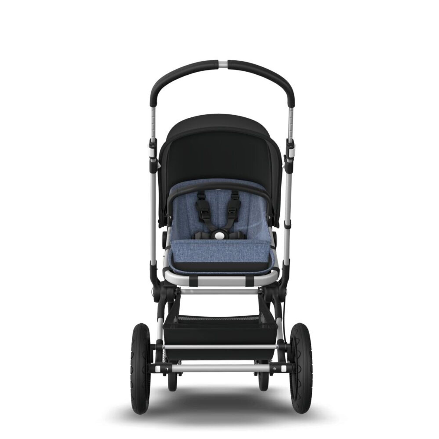 Bugaboo - Carucior Cameleon 3 Plus Aluminium/Blue Melange/Black 2 in 1 fotografia produsului View 3 L