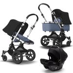 Bugaboo - Carucior Cameleon 3 Plus Aluminium/Blue Melange/Black 3 in 1 fotografia produsului
