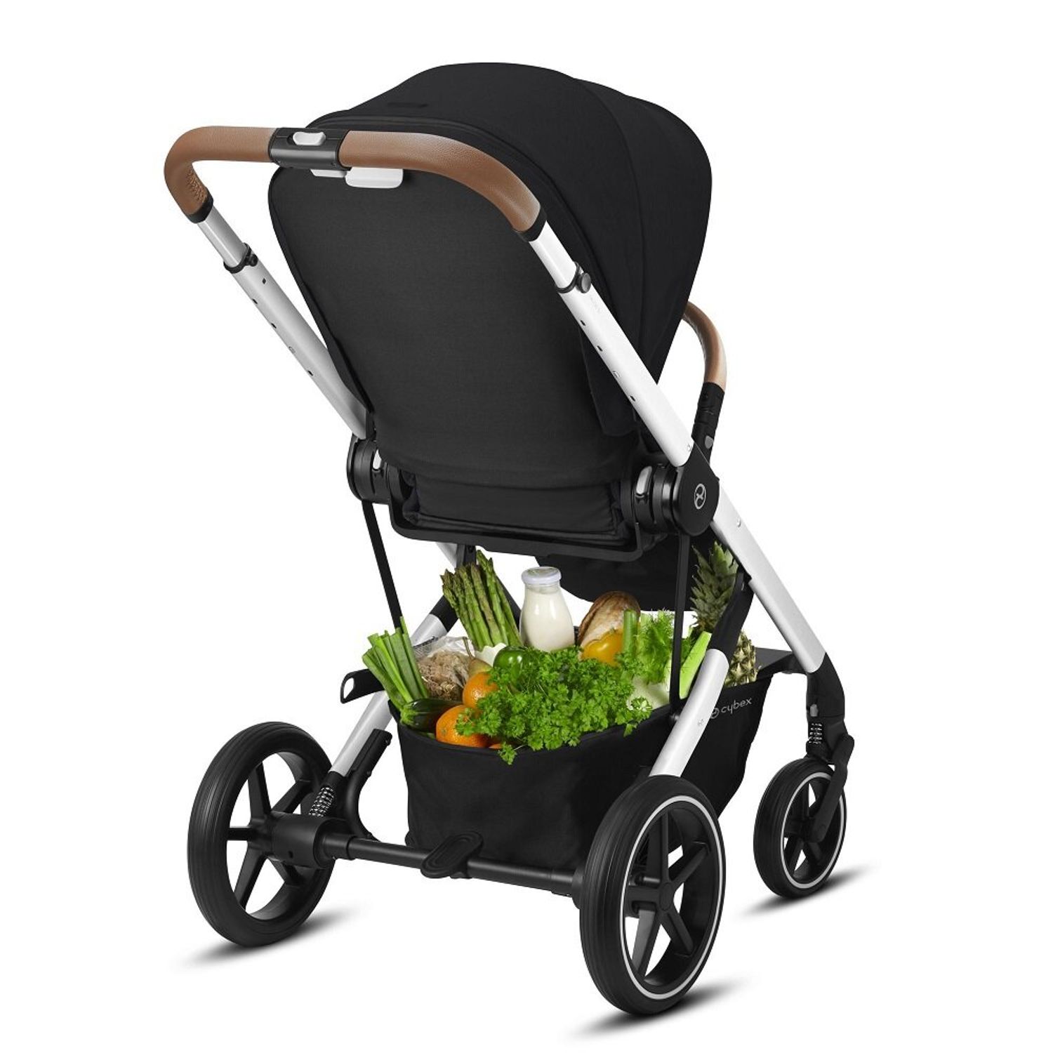 Cybex - Carucior Balios S Lux 2 in 1 Silver/Deep Black fotografia produsului View 3 L
