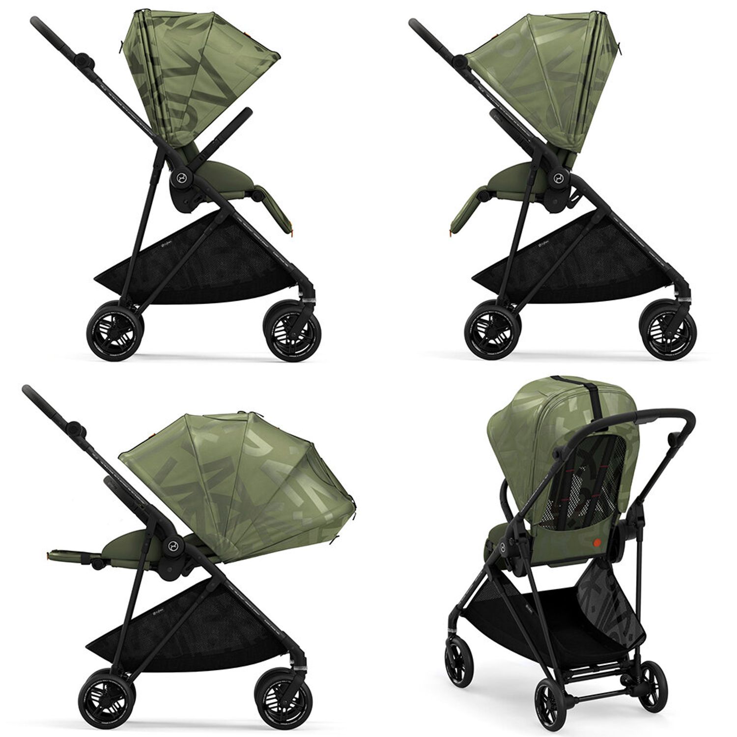 Cybex - Carucior Melio Street 2 in 1 Olive Green fotografia produsului View 3 L