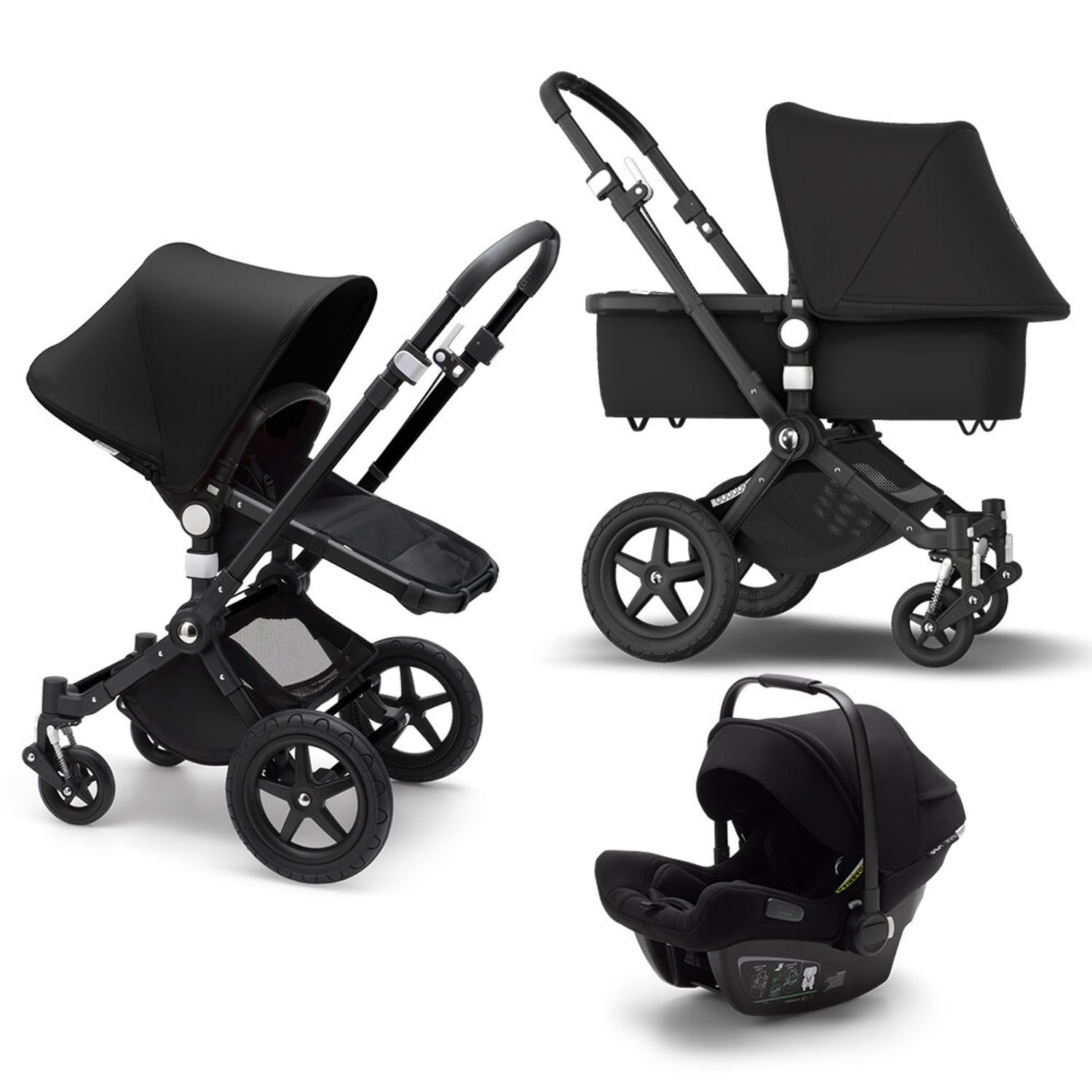 Bugaboo - Carucior Cameleon 3 Plus Black/Black 3 in 1 fotografia produsului